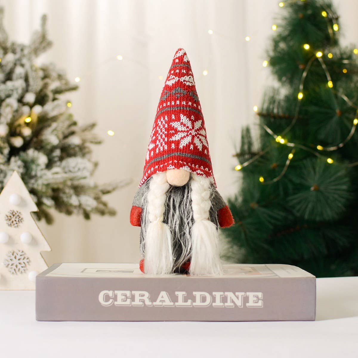 CHRISTMAS DECORATIONS HEART RUDOLPH ORNAMENTS_CWMM2924