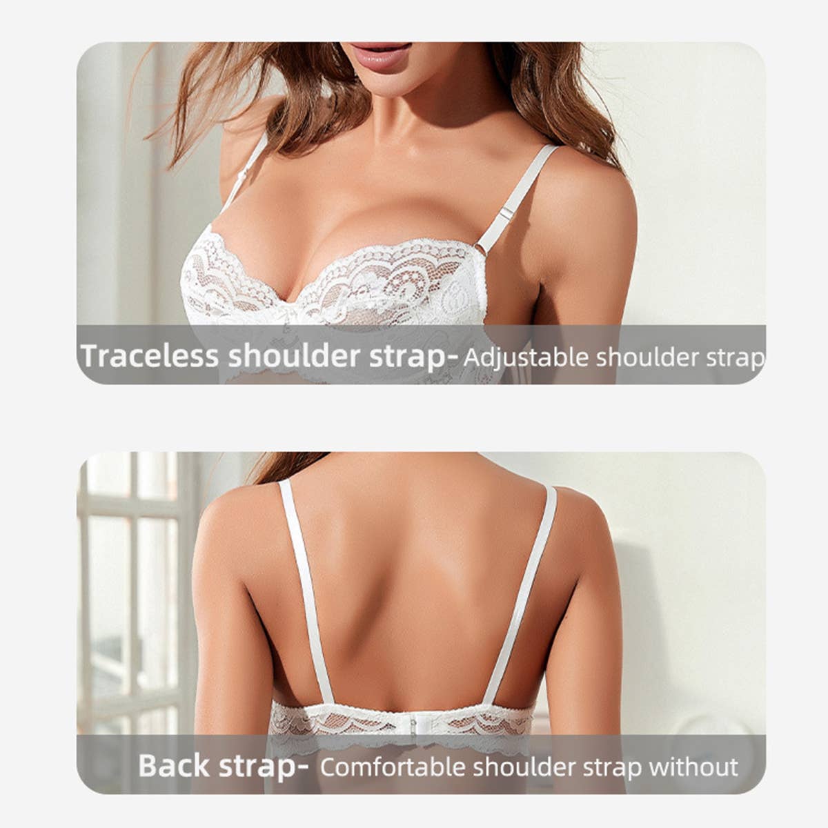 Women Fashion White Lace Sexy Bra_Cwmu0142