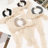 BOW HAIR BAND LACE RIBBON HAIR ROPE_CWAHA1648