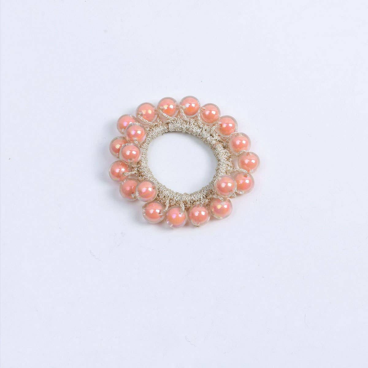 CUTE JELLY BEAD HAIR TIE BOHO SIMPLE HIGH ELASTIC_CWAHA6784