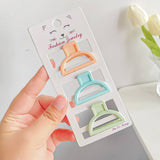 FROSTED SOLID COLOR GRAPHIC MINI HAIR CLIP_CWAHA0724