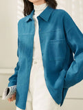 COMMUTER STYLE LONG-SLEEVED SLIMMING SHIRT_CWTBLL0905