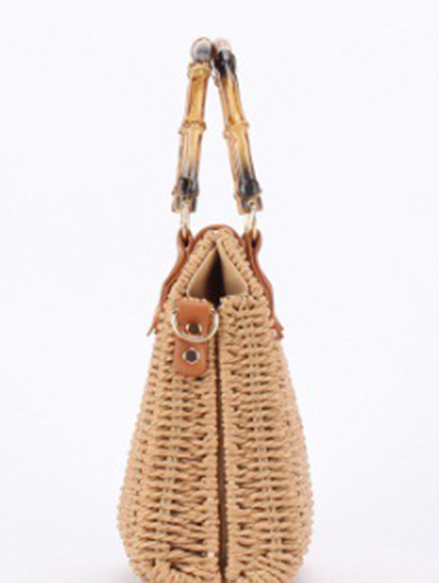 Straw Beach Bag with Bamboo Handle for Women_CWAB4694