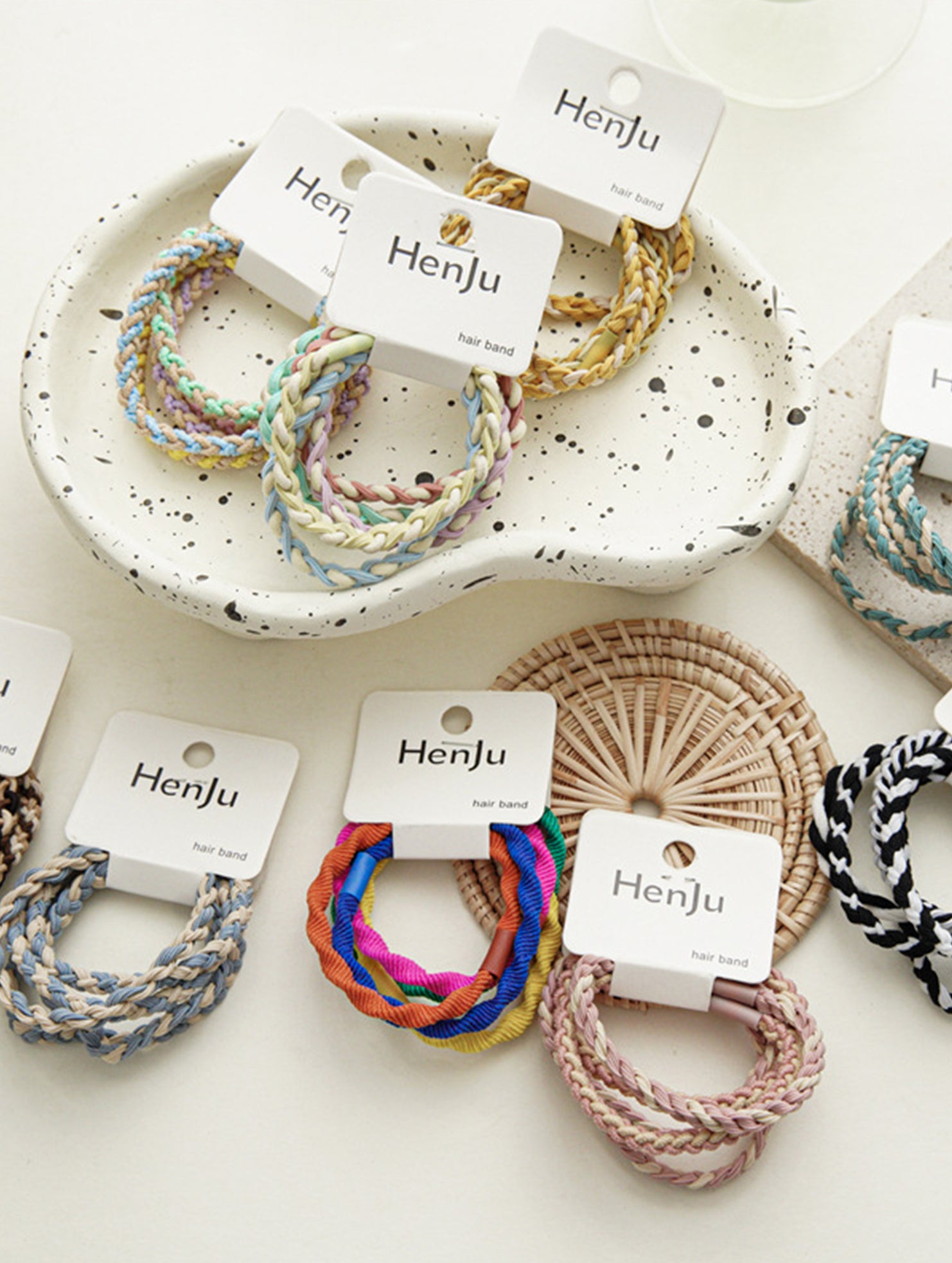 Three-piece new candy-colored braided hair tie_CWAHA0339