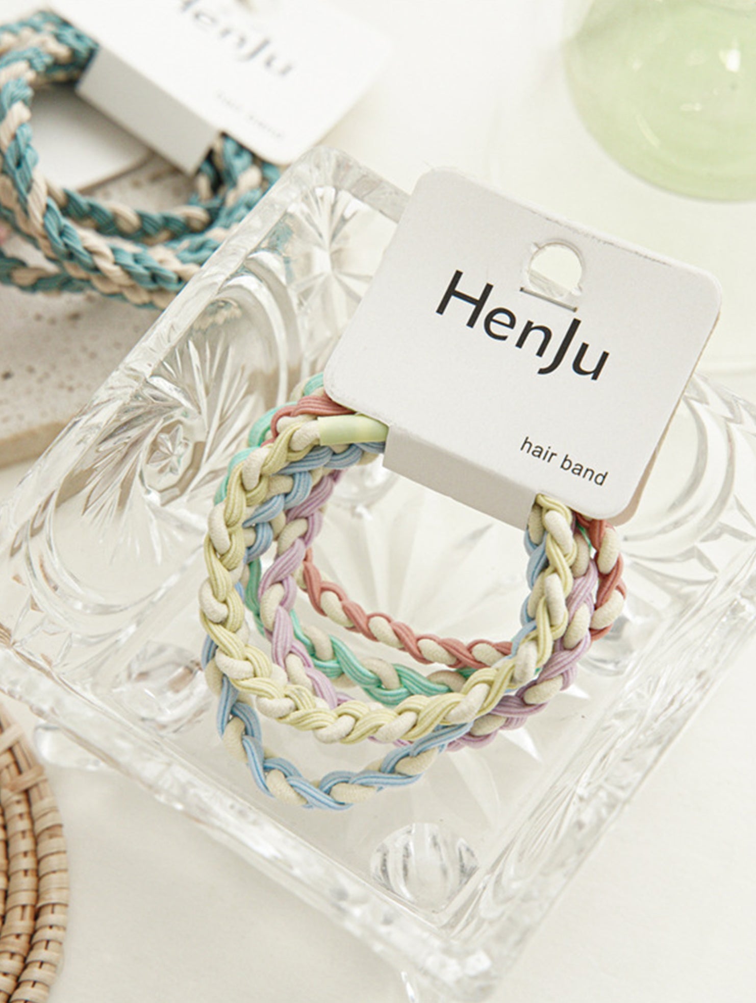 Three-piece new candy-colored braided hair tie_CWAHA0339