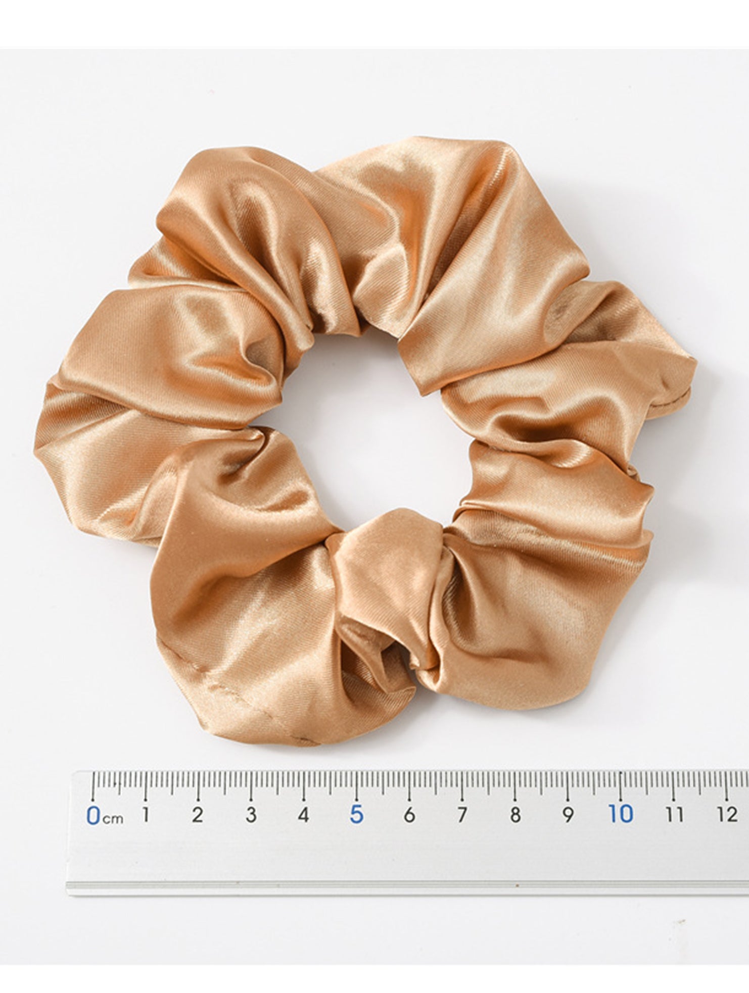 Satin fabric scrunchies simple and versatile hair tie_CWAHA0343