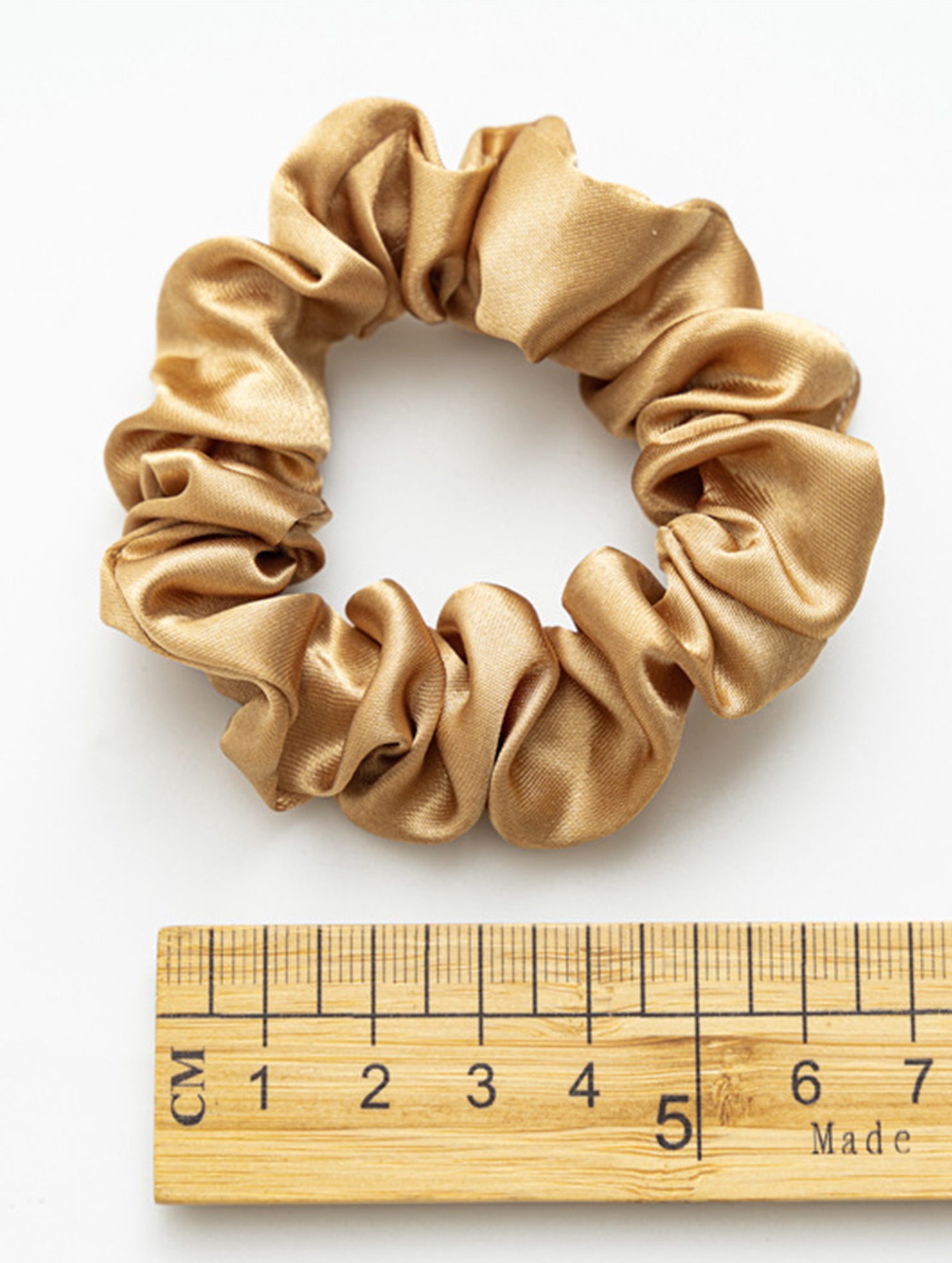Satin fabric scrunchies simple and versatile hair tie_CWAHA0343