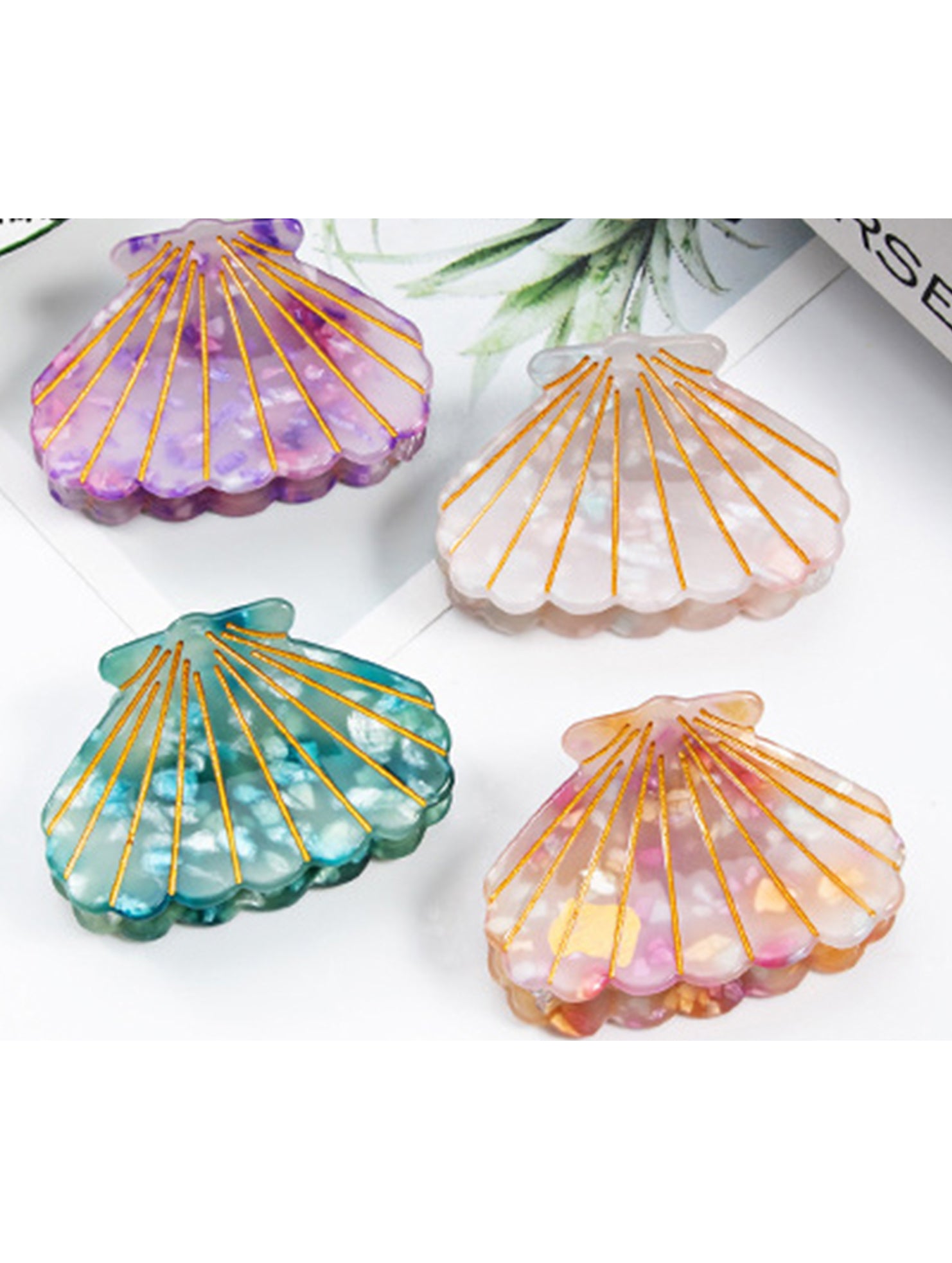 Grace Jewelry 5cm Small Seashell Hair Clip_CWAHA0653