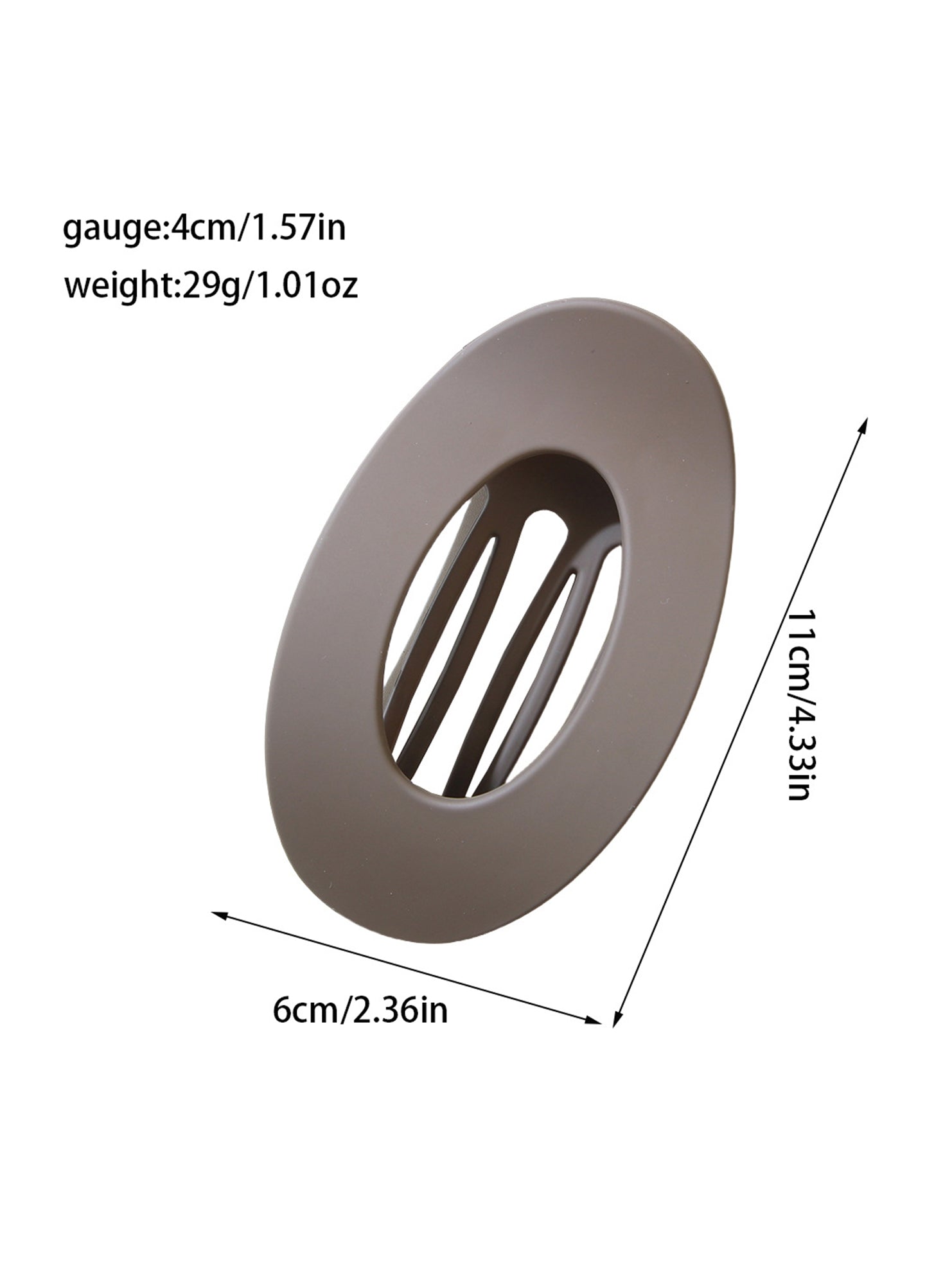 hot-selling flat oval hair clip_CWAHA07281