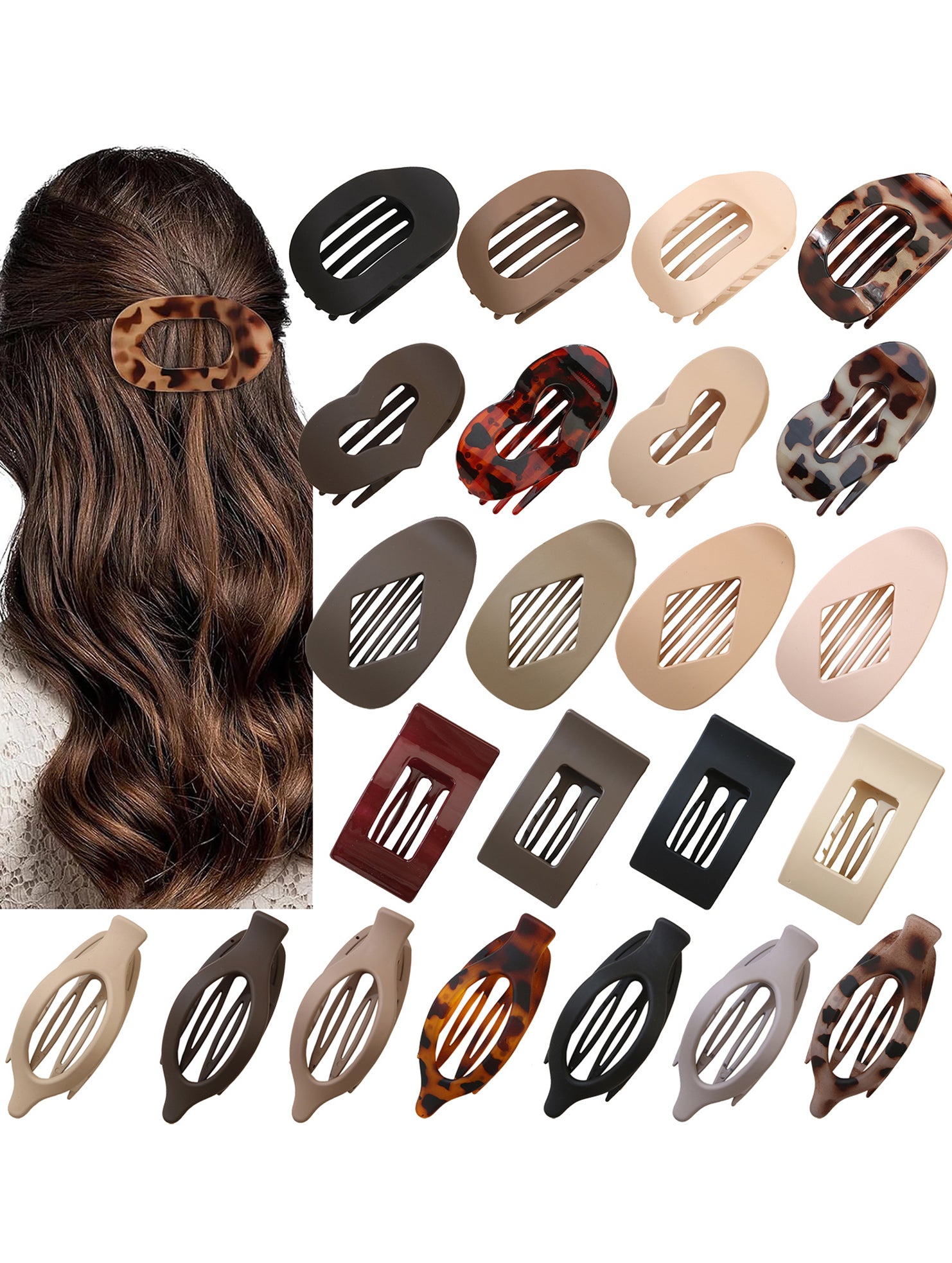 hot-selling flat oval hair clip_CWAHA07281