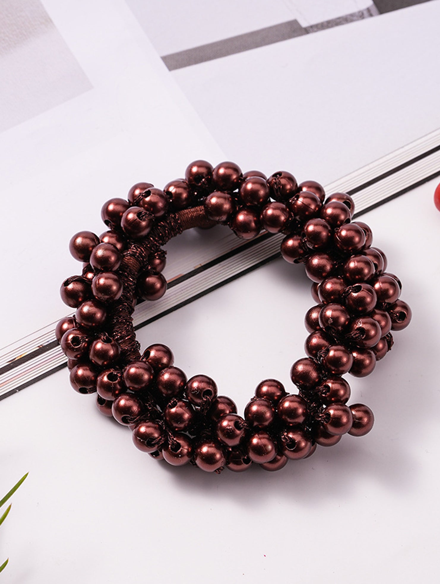 2-in-1 Pearl Hair Band & Bracelet_CWAHA07284