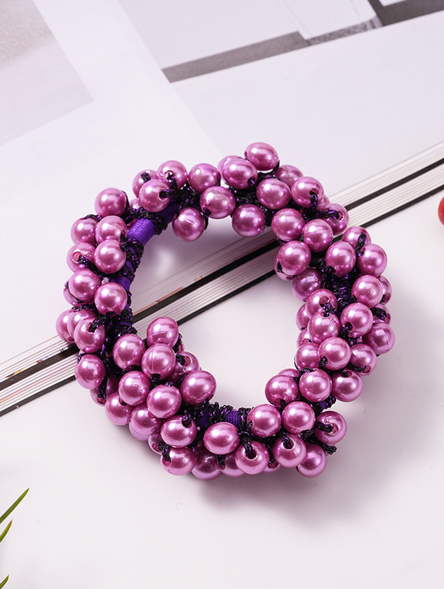 2-in-1 Pearl Hair Band & Bracelet_CWAHA07284