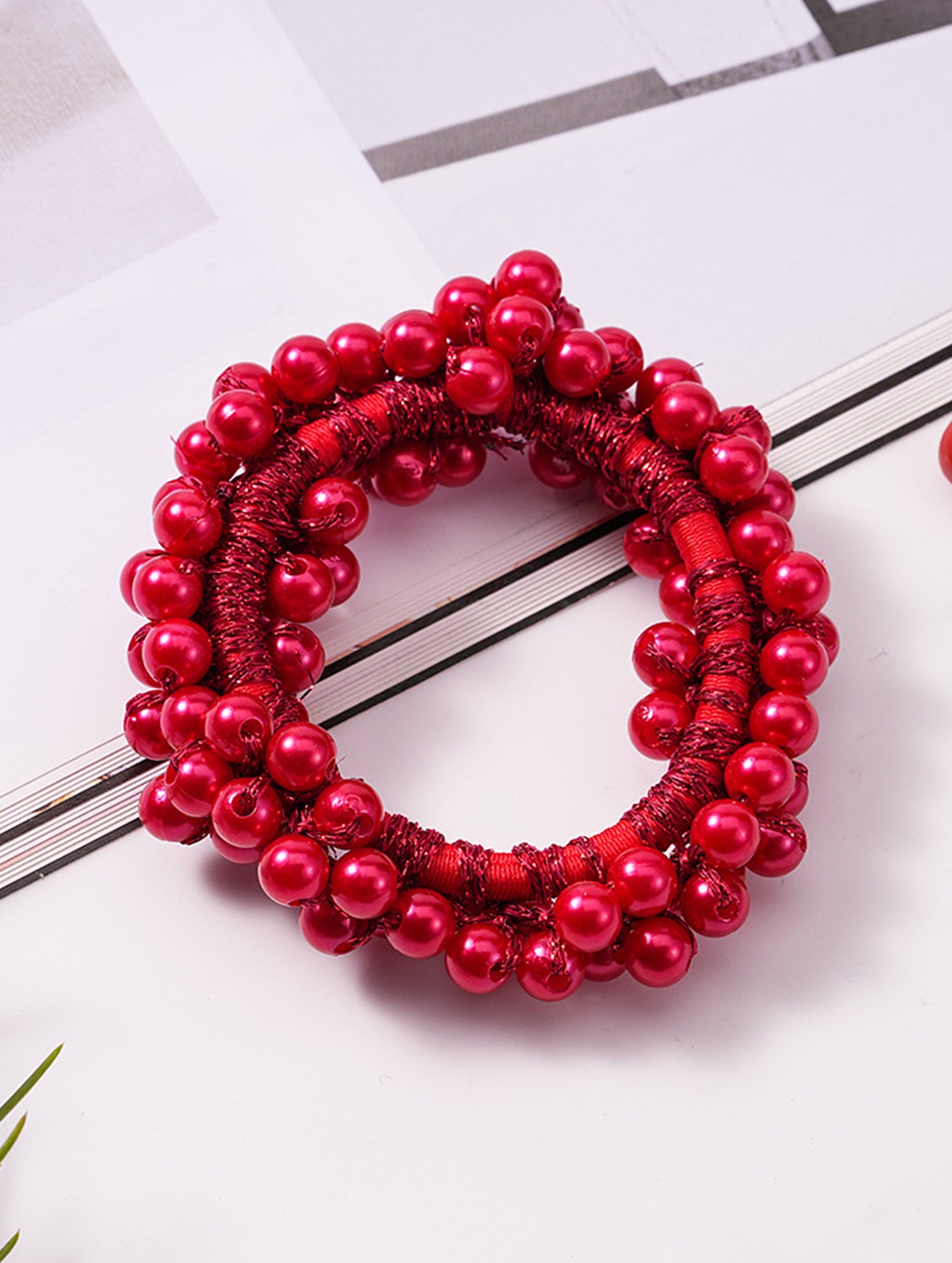 2-in-1 Pearl Hair Band & Bracelet_CWAHA07284