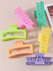 Rectangular Frosted Large Claw Shark Clip_CWAHA1091