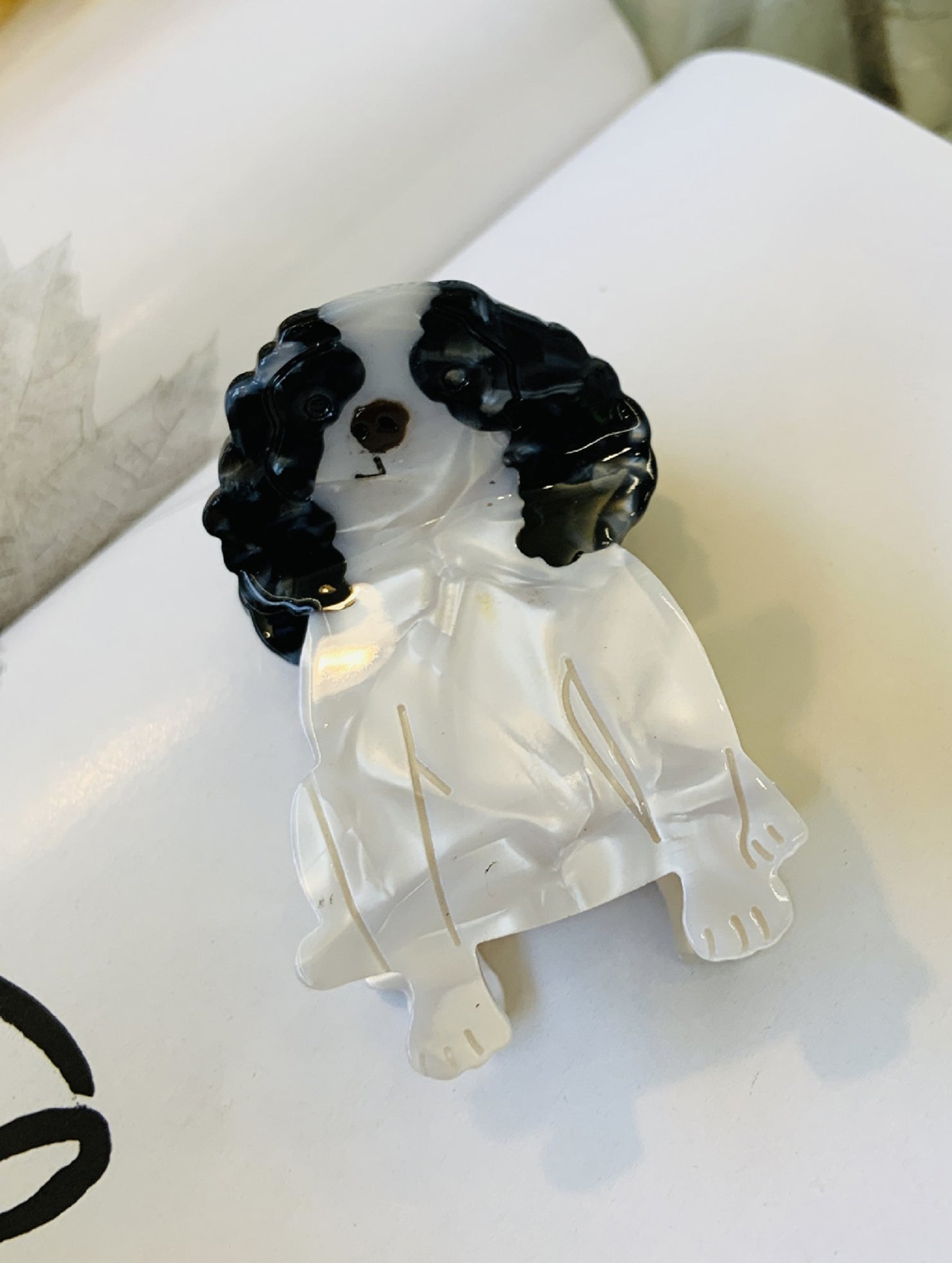 cartoon dog cute animal hair clip_CWAHA6433