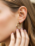 HEART HOOP FASHION EARRINGS