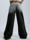 Low-rise loose straight-leg trousers