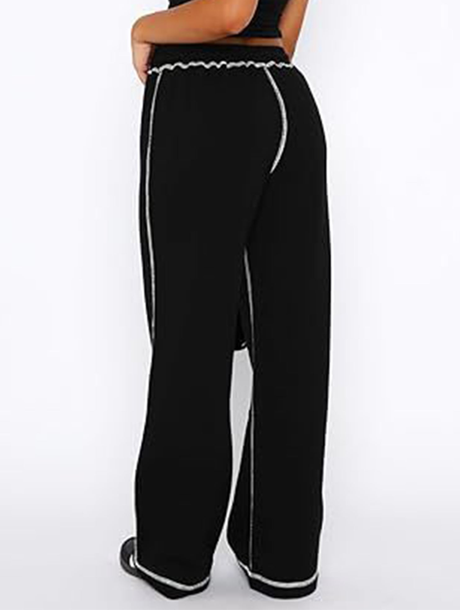 Home casual sports straight wide-leg pants