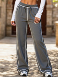 Home casual sports straight wide-leg pants