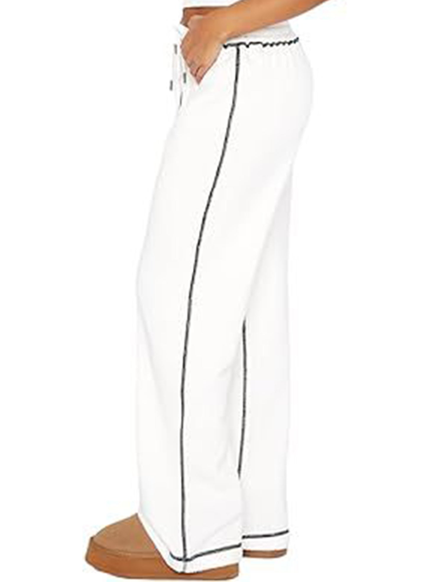 Home casual sports straight wide-leg pants