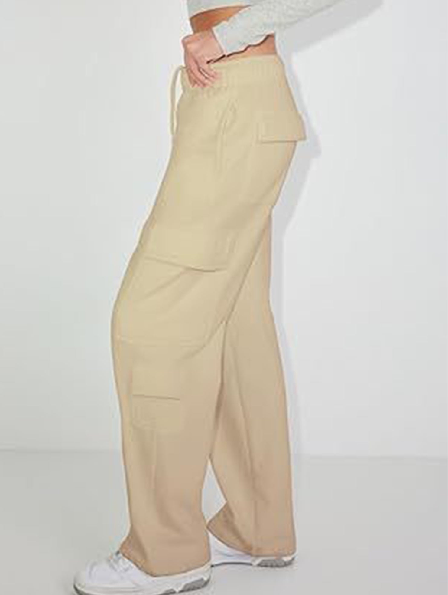 Casual loose-fitting sports fitness wide-leg pants