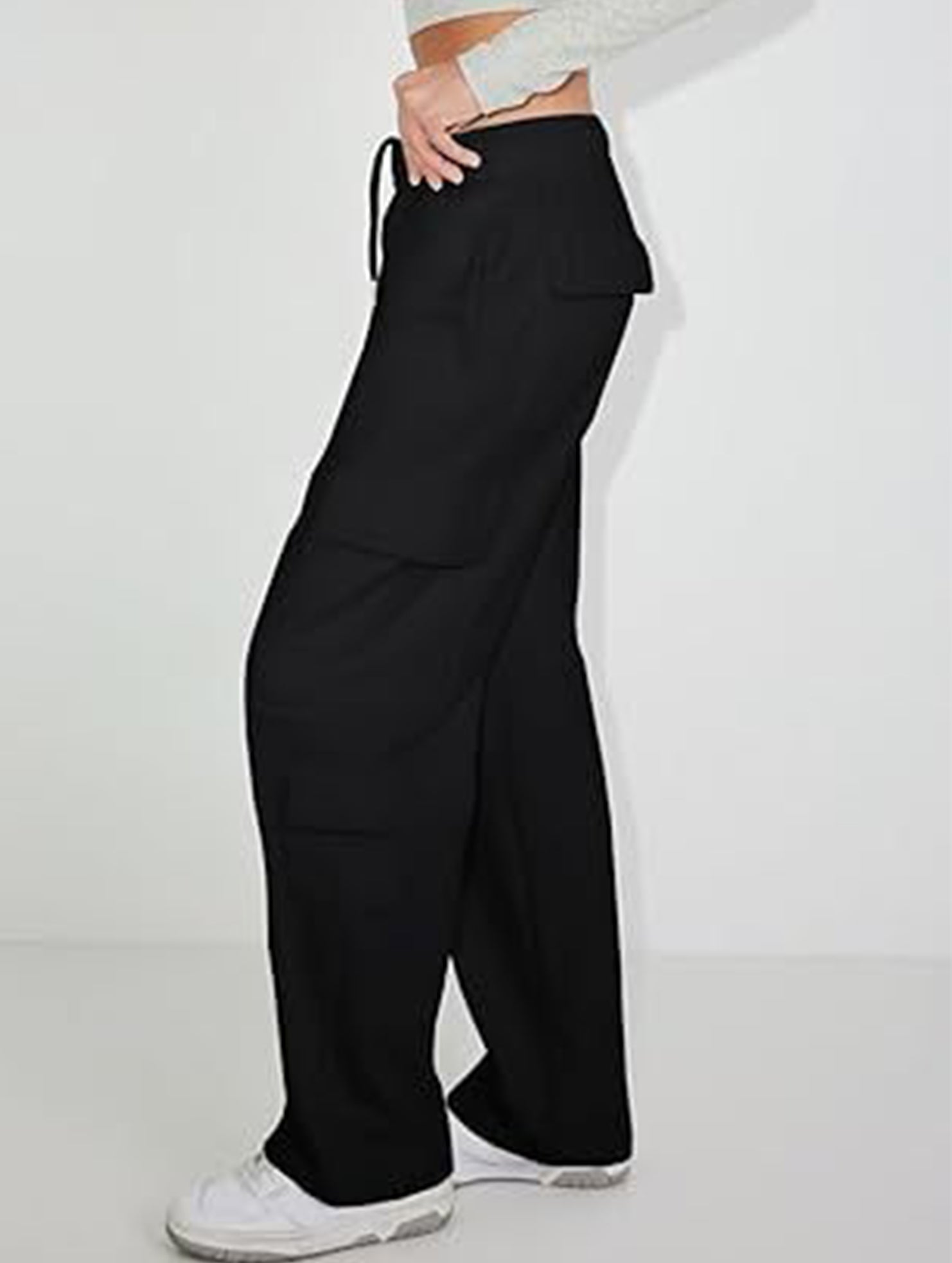 Casual loose-fitting sports fitness wide-leg pants
