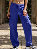 Casual loose-fitting sports fitness wide-leg pants