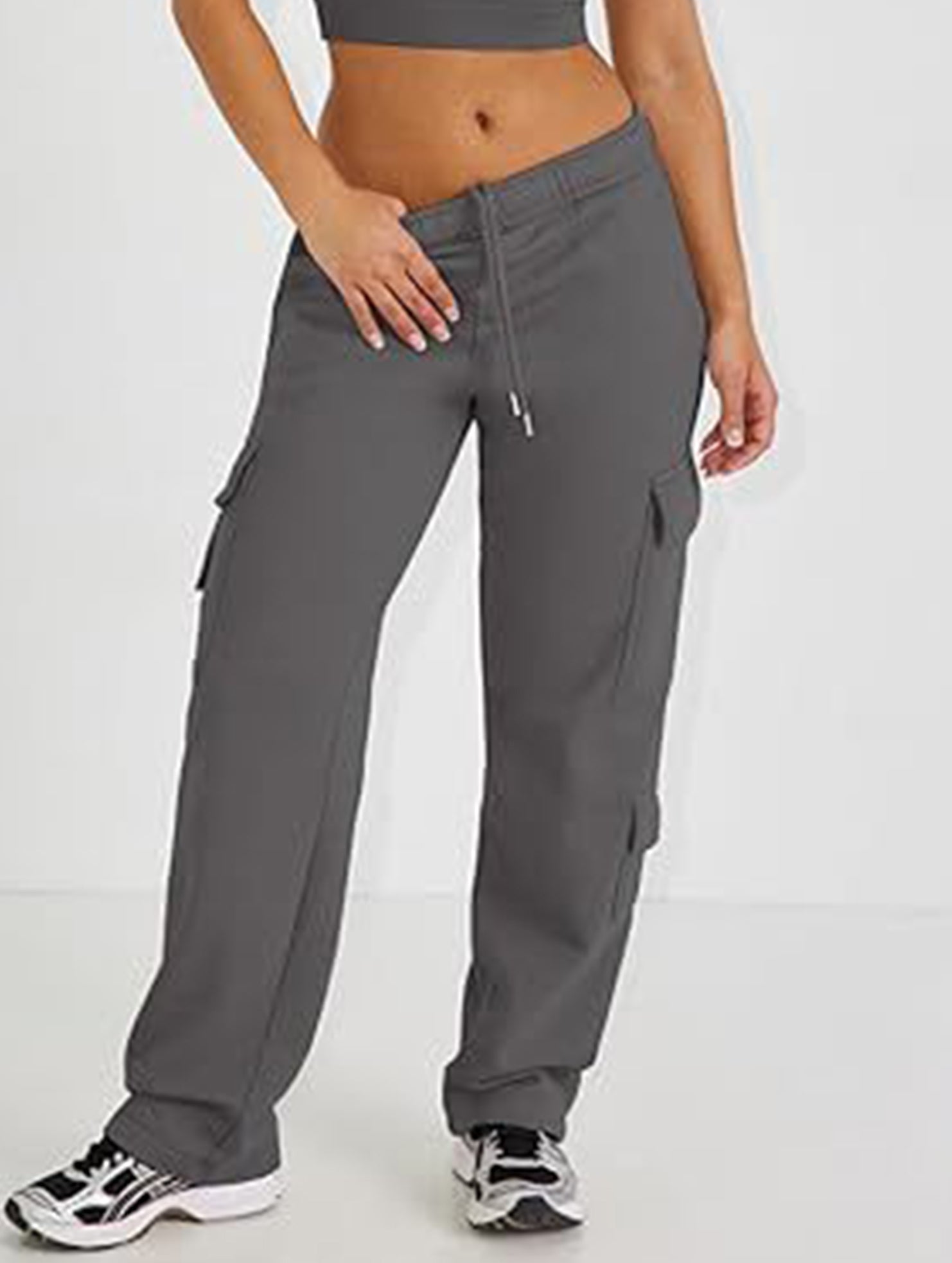 Casual loose-fitting sports fitness wide-leg pants