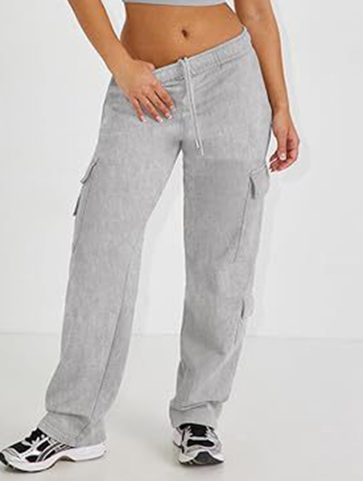Casual loose-fitting sports fitness wide-leg pants