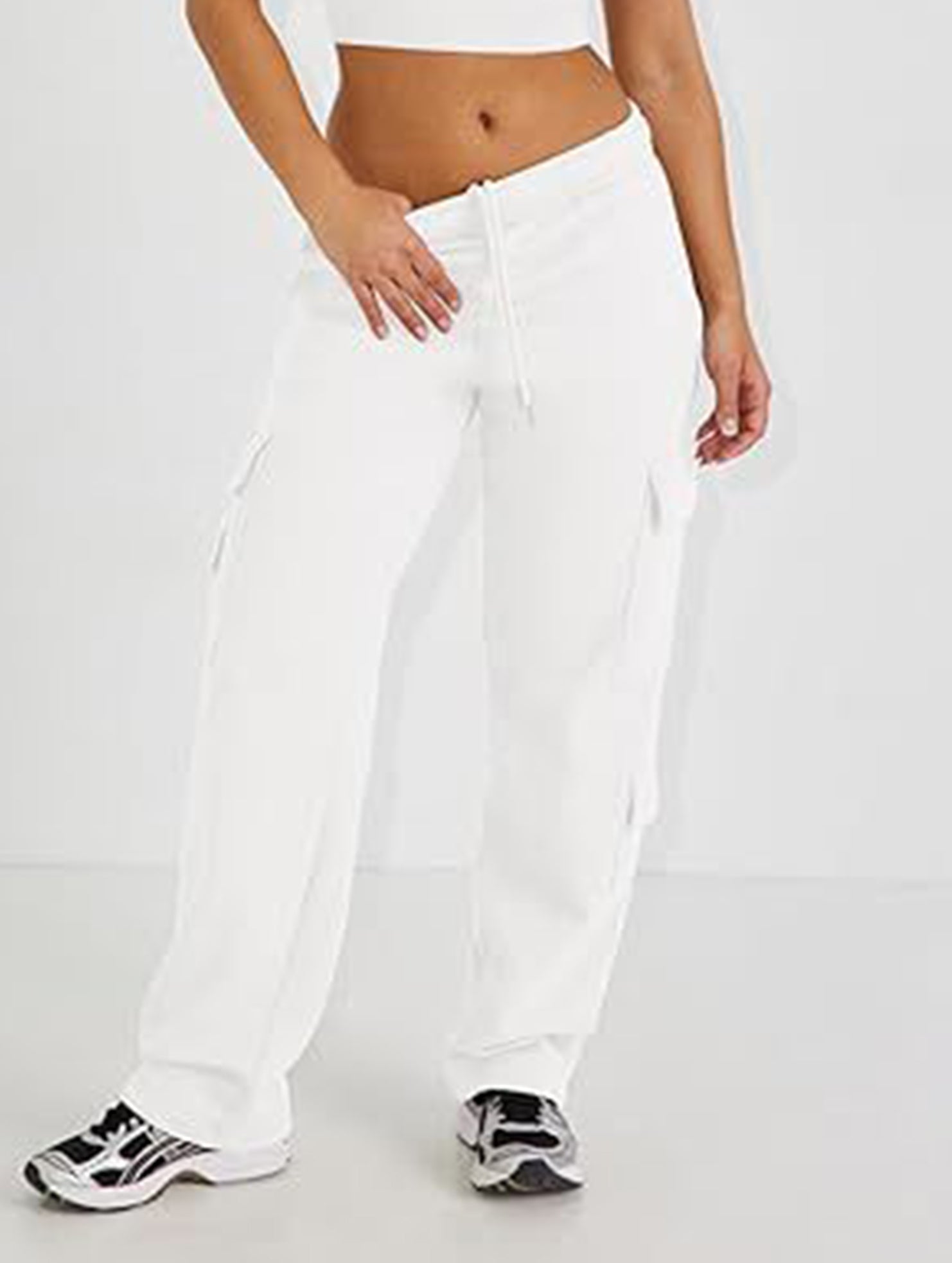 Casual loose-fitting sports fitness wide-leg pants