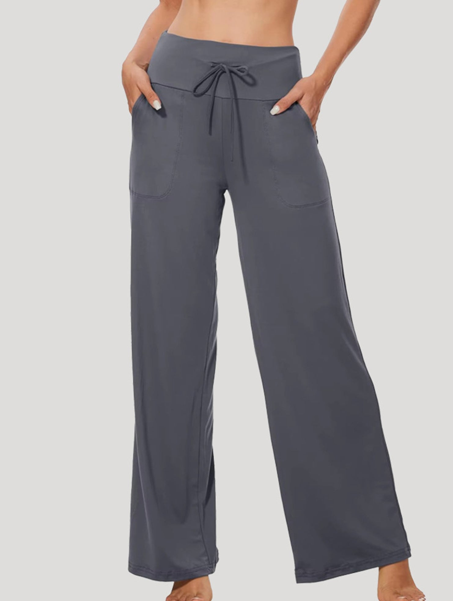 Wide-leg casual flowy sports yoga pants