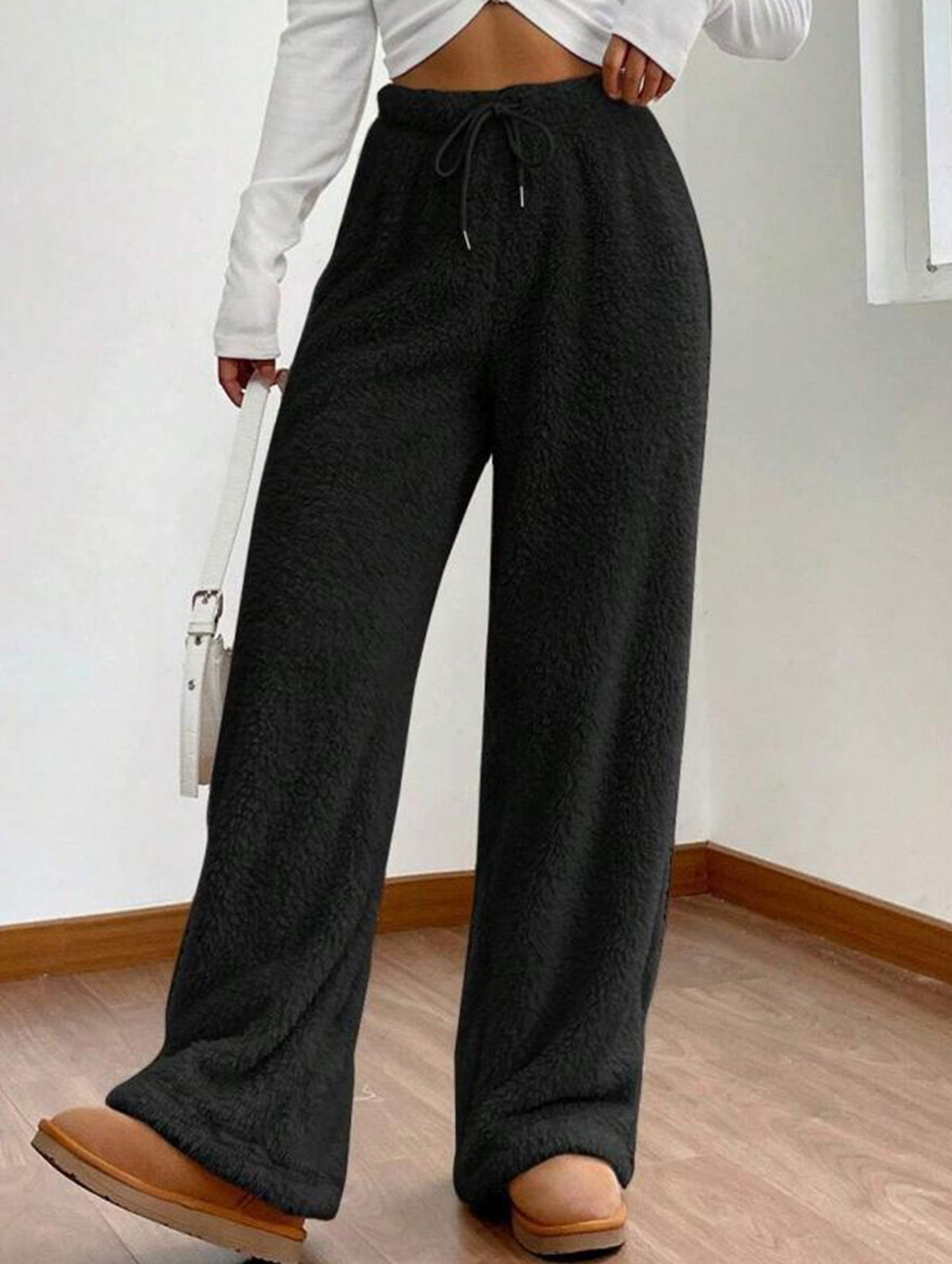 Casual loose-fitting warm casual pants