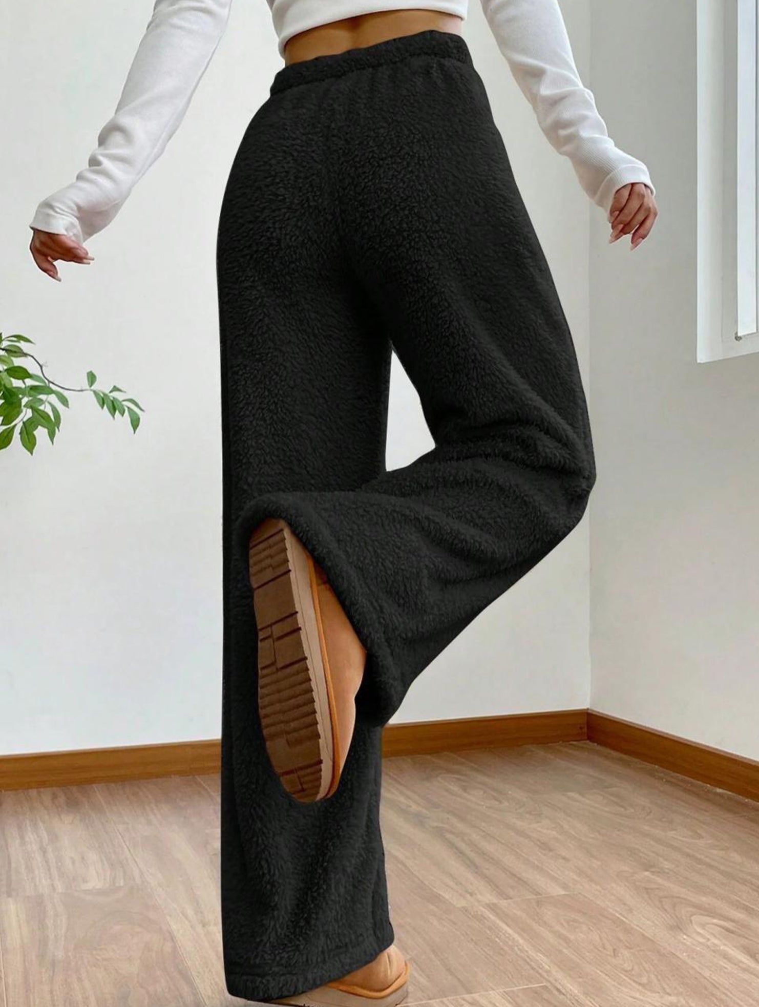 Casual loose-fitting warm casual pants