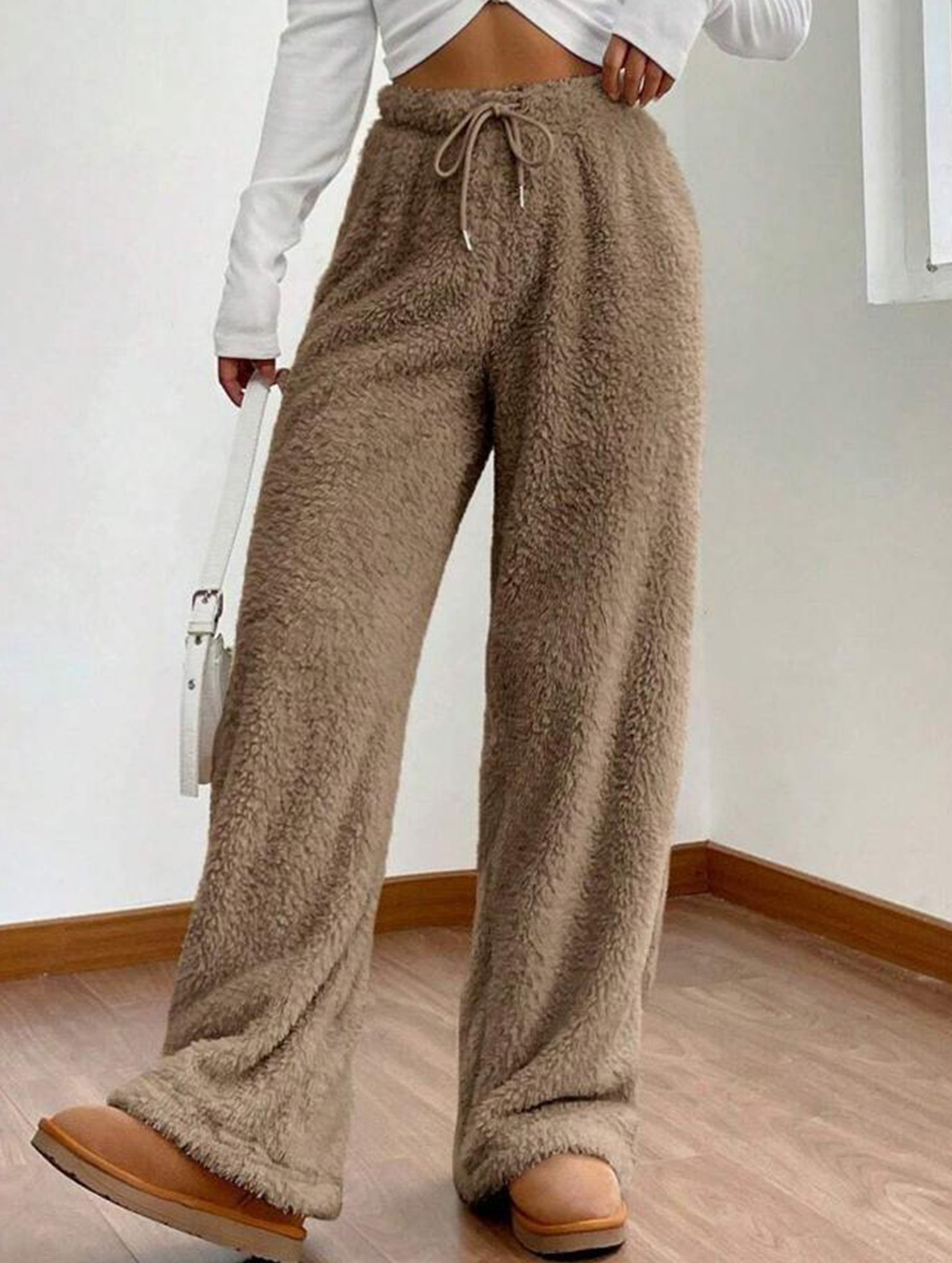 Casual loose-fitting warm casual pants