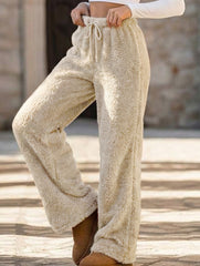 Casual loose-fitting warm casual pants
