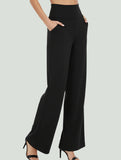 Fitness and workout wide-leg pants