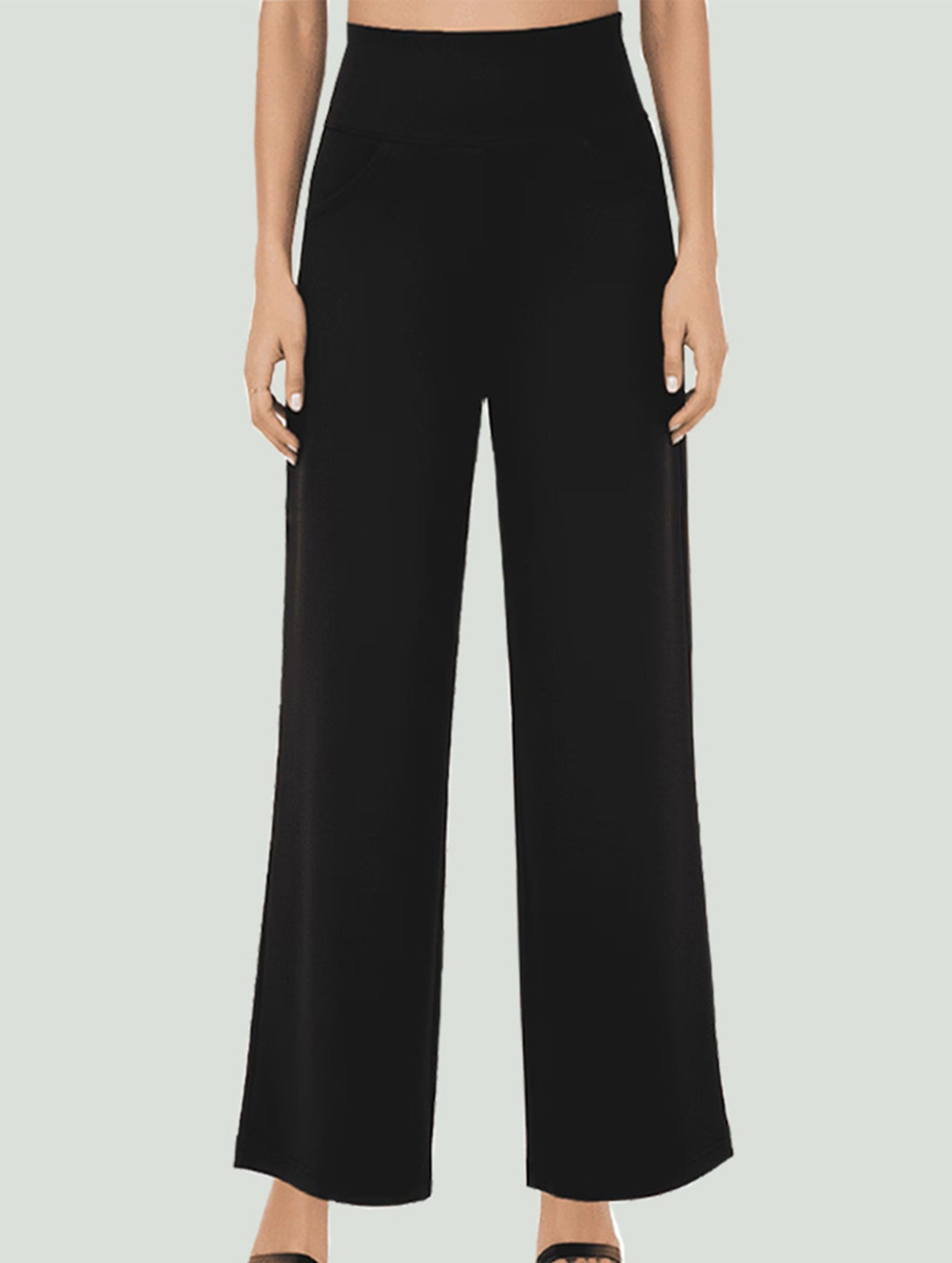 Fitness and workout wide-leg pants