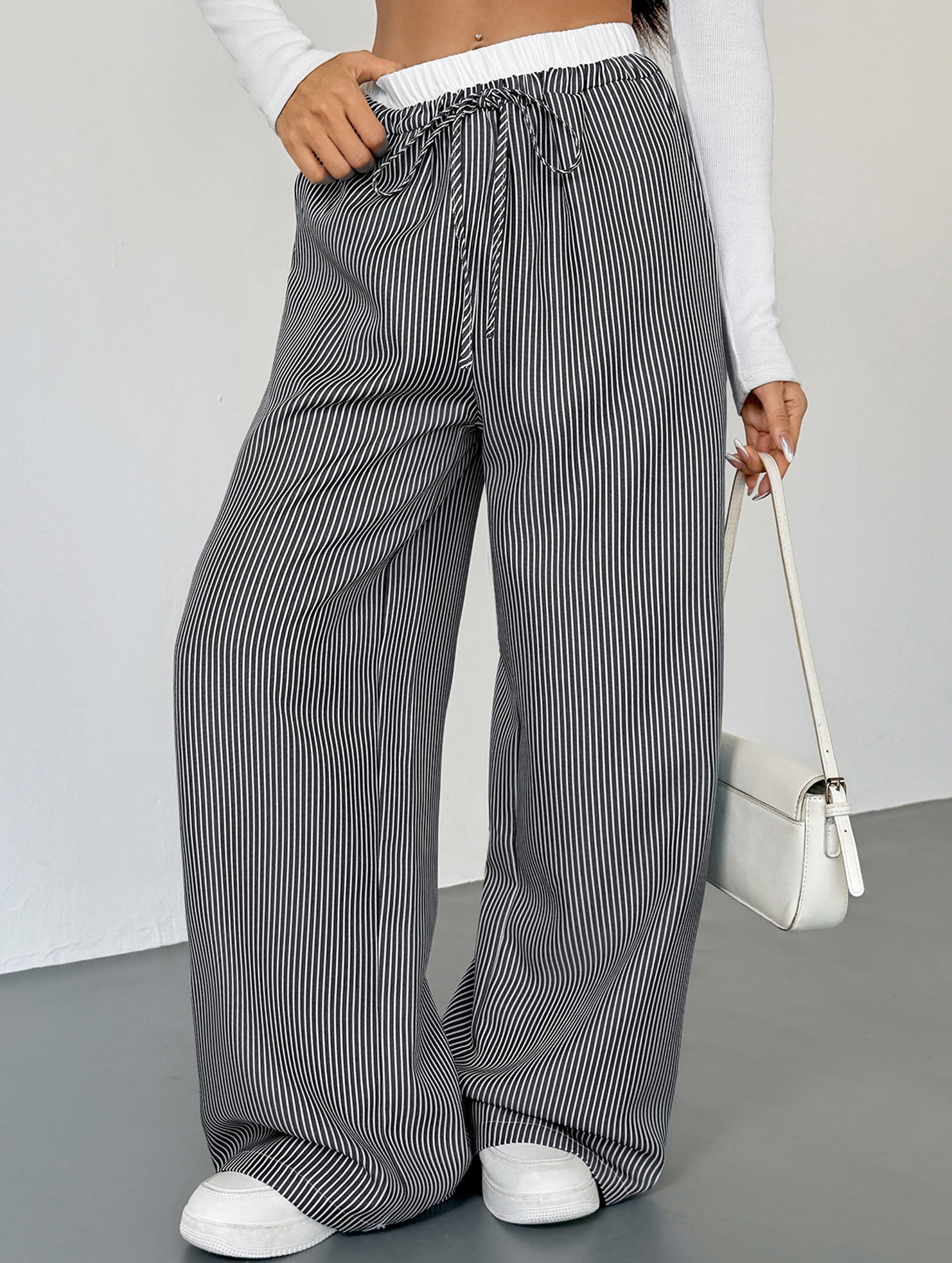 Color Block Striped Straight Leg Pants_CWBLP01484