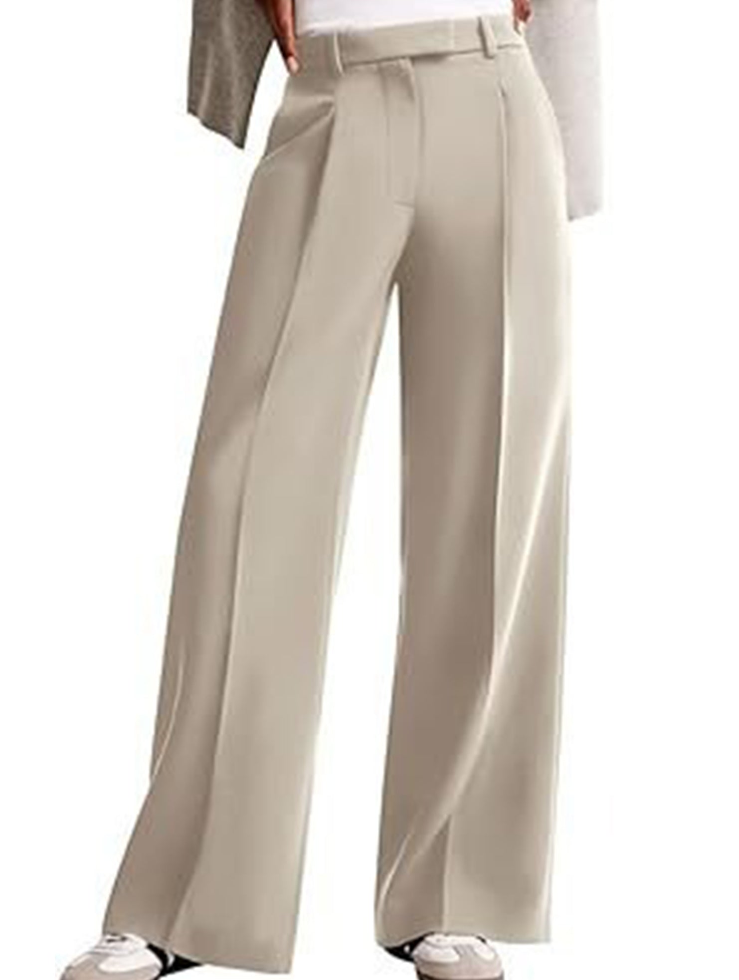 High Waist Straight Leg Wide Pants_CWBLP01495