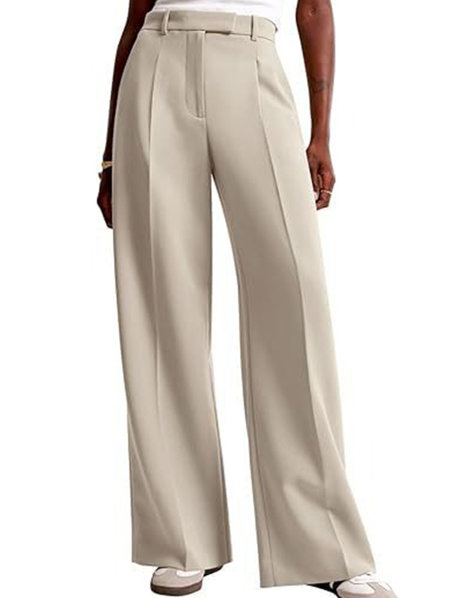 High Waist Straight Leg Wide Pants_CWBLP01495