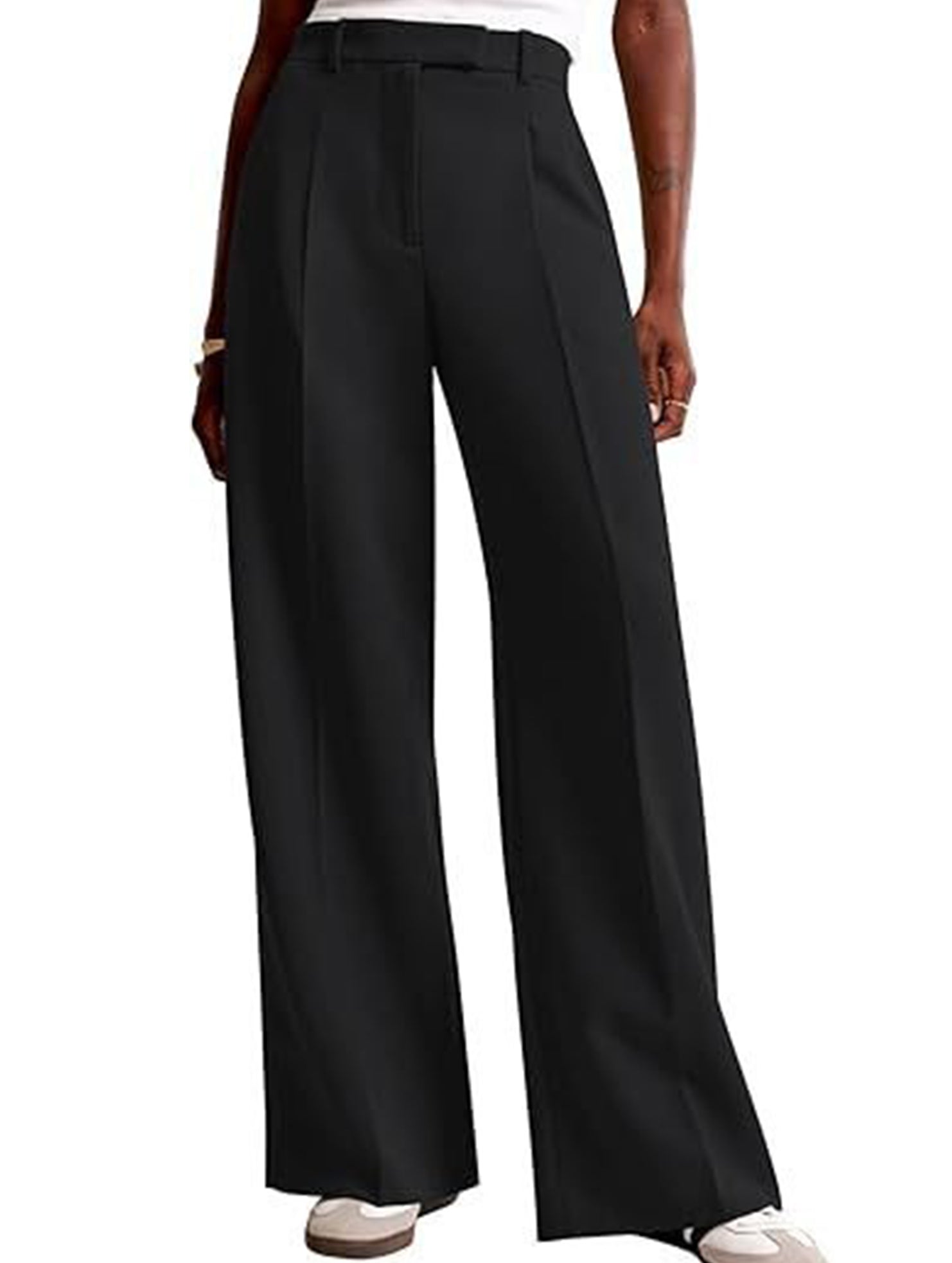 High Waist Straight Leg Wide Pants_CWBLP01495