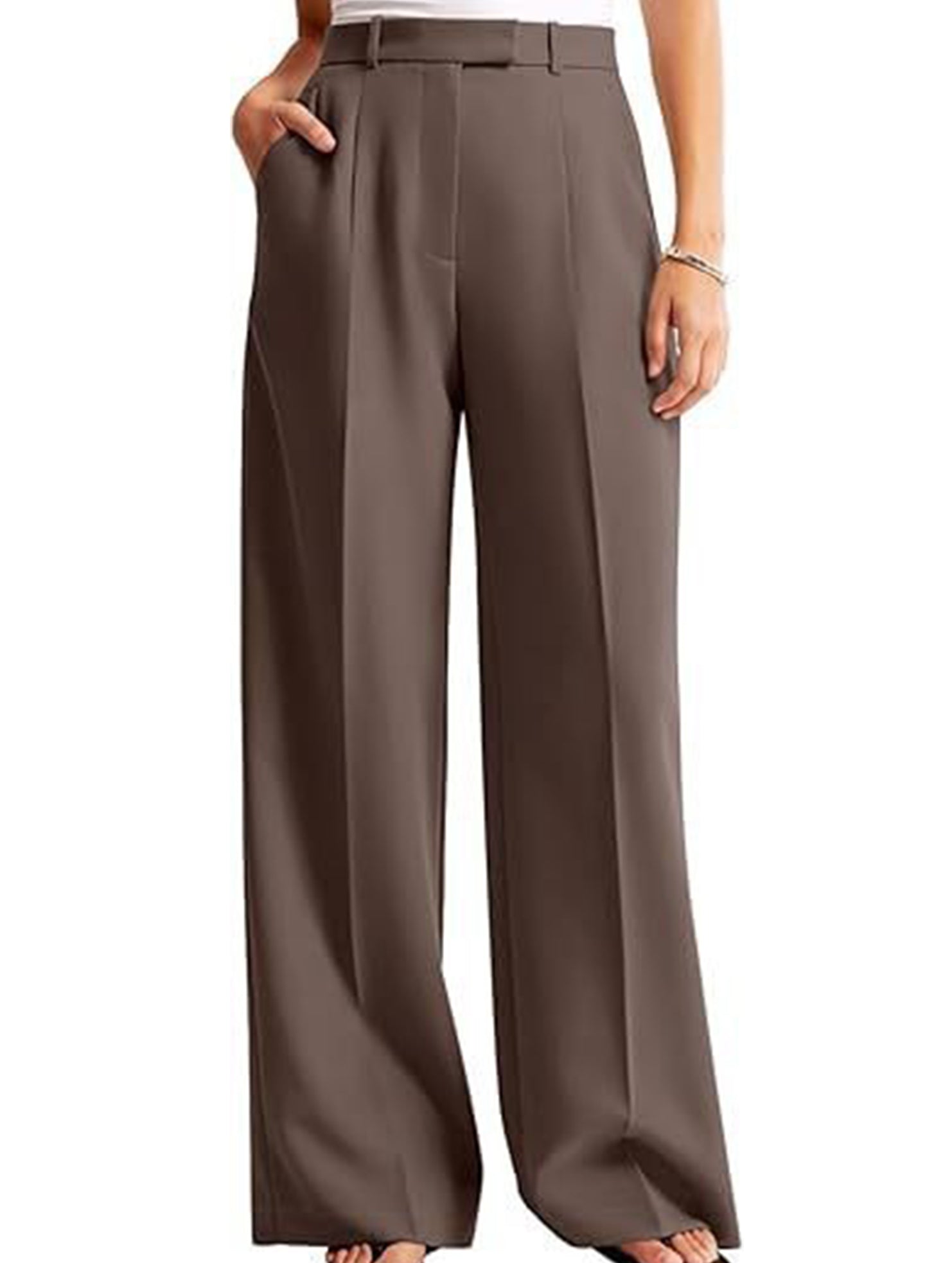 High Waist Straight Leg Wide Pants_CWBLP01495