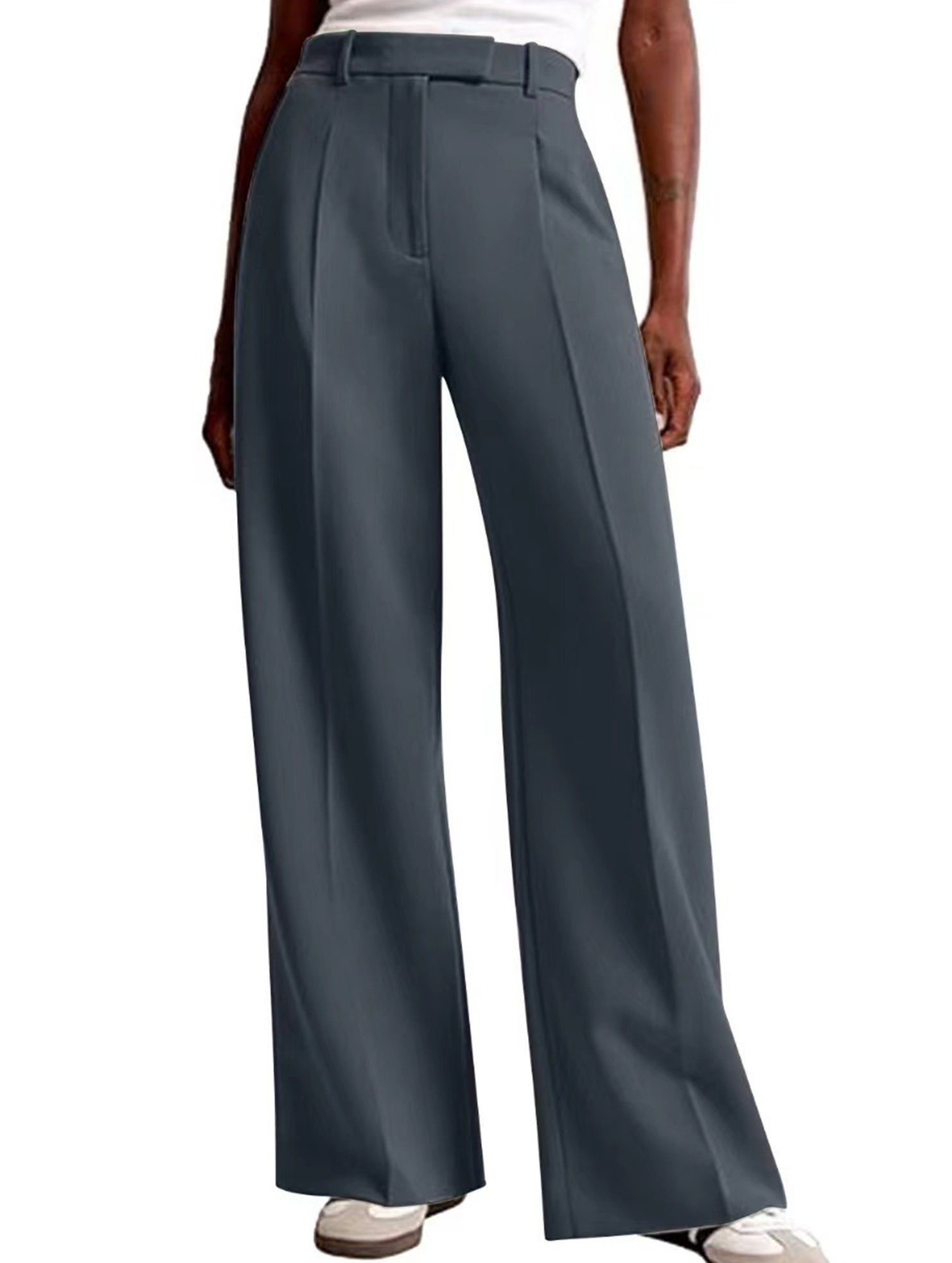 High Waist Straight Leg Wide Pants_CWBLP01495