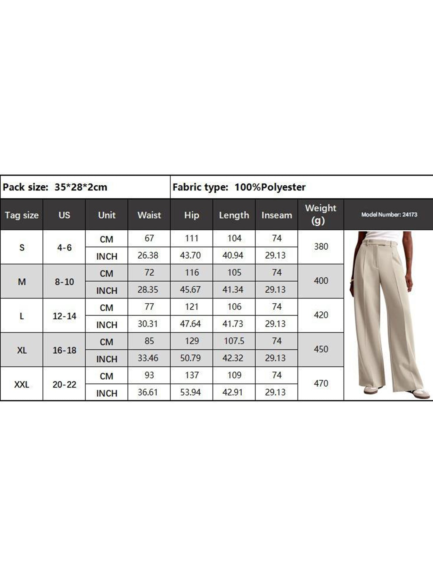 High Waist Straight Leg Wide Pants_CWBLP01495