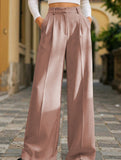 High Waist Wide Leg Straight Pants_CWBLP01498