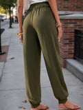 High Waist Loose Harem Pocket Pants_CWBLP01506