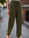 High Waist Loose Harem Pocket Pants_CWBLP01506
