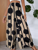 Boho Print High Waist Wide Leg Pants_CWBLP01507