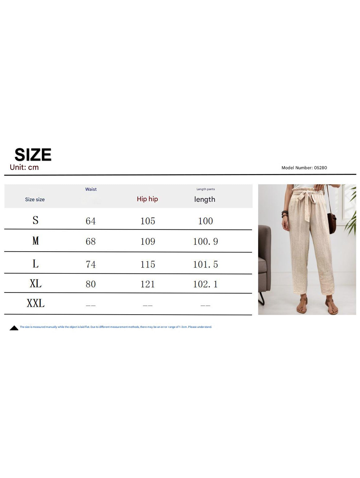 Tie Waist Straight Leg Casual Pants_CWBLP01509