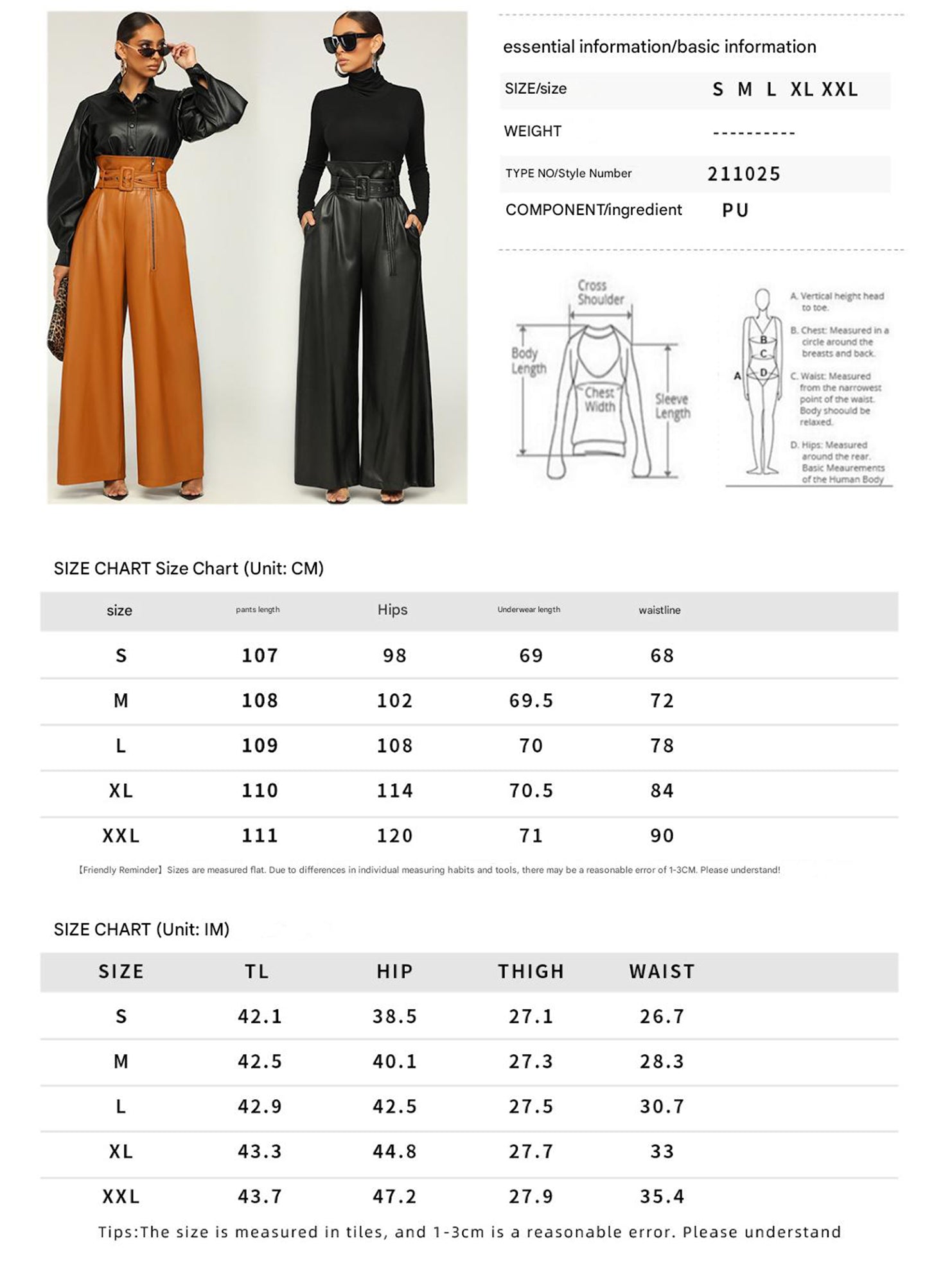 High Waist PU Leather Wide Leg Pants_CWBLP01521